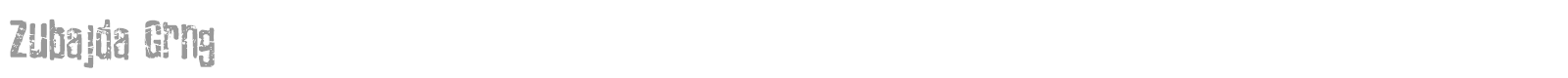 Zubajda font preview